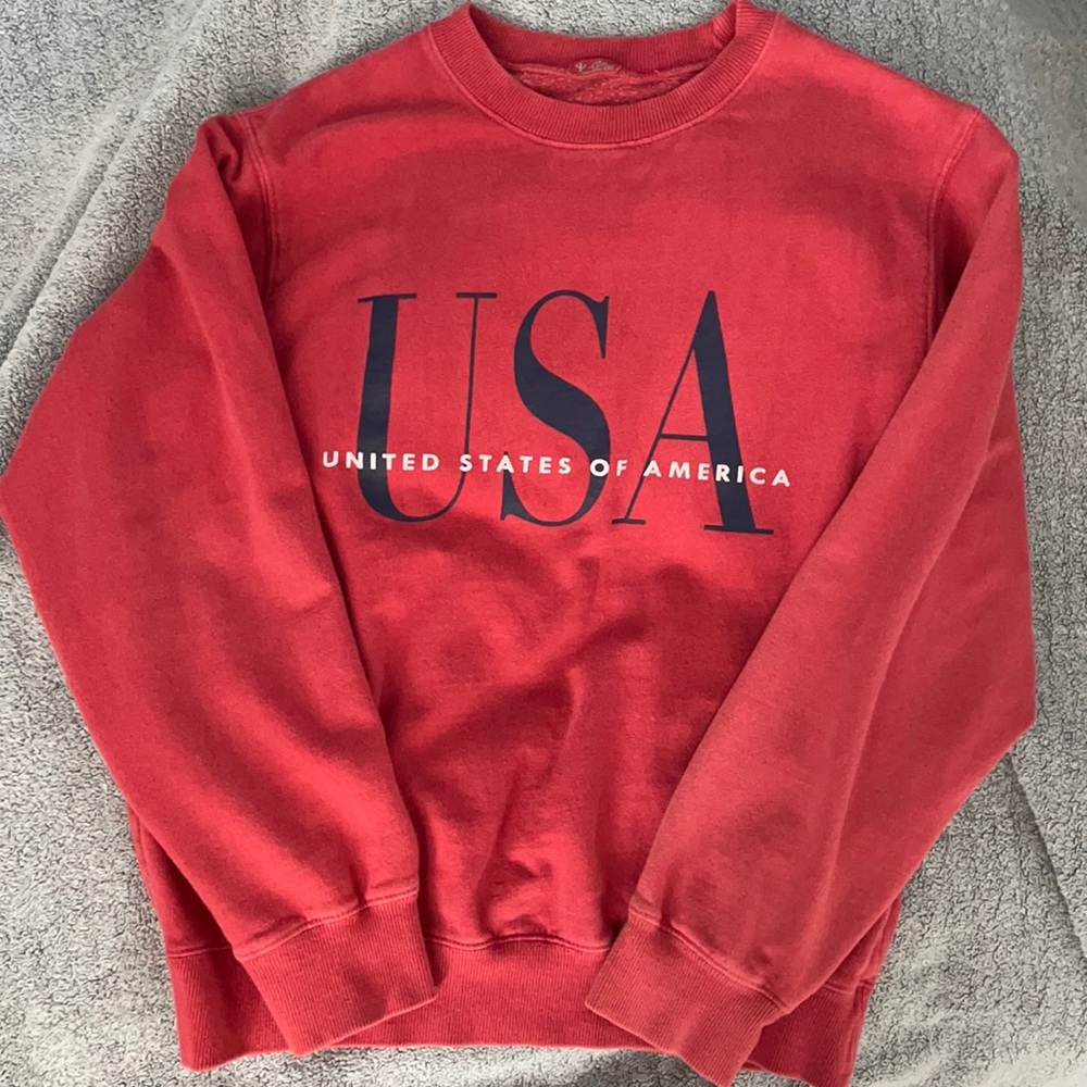Brandy Melville/John Galt red USA crewneck